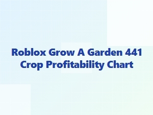 Analyzing Roblox Garden Crop Profitability Charts